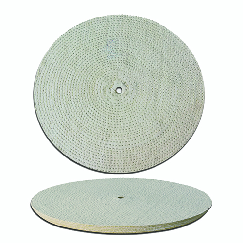 Sisal buffing wheel for metal polishing