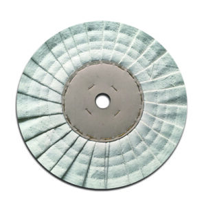 Pleated Sisal Airway Buffing Wheel with Paper Center Disc