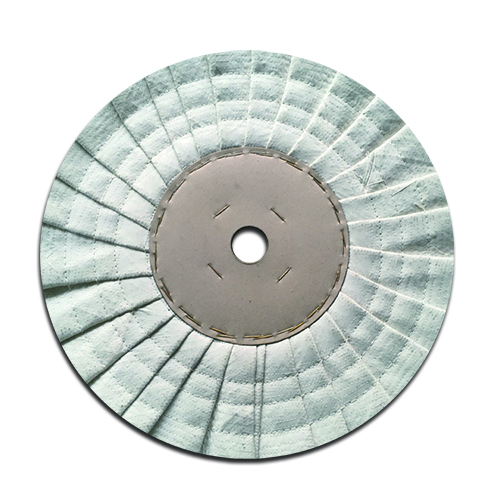 Pleated Sisal Airway Buffing Wheel with Paper Center Disc