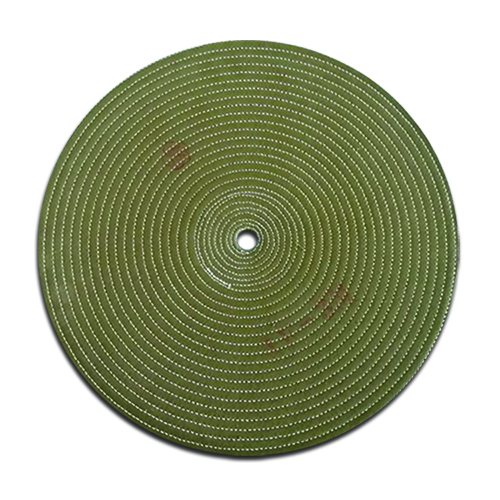 Treated Stitched Green Cotton Buffing Wheel Medium Cut Alloy Metal Polishing