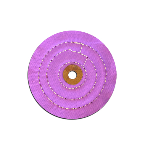 Copper Reinforced Hub Purple Treated Cloth Polishing Buff Wheel