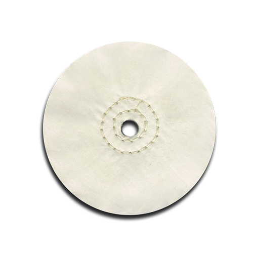 Sparse Inner Ring Stitch Ultra Soft White Cotton Polishing Disc