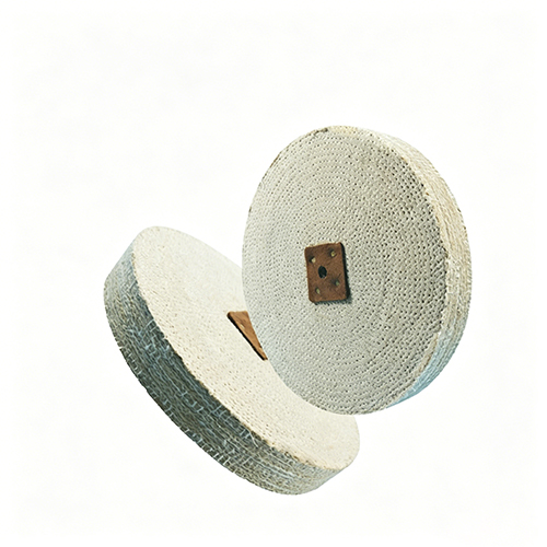 Square Hub Multi-Reinforced Sisal Buffing Wheel for Heavy Cut Metal Rough Polishing