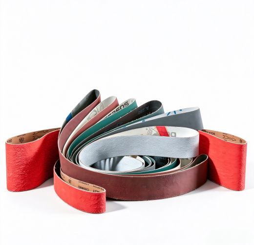 Industrial sanding belt collection for metal, wood and hardware grinding